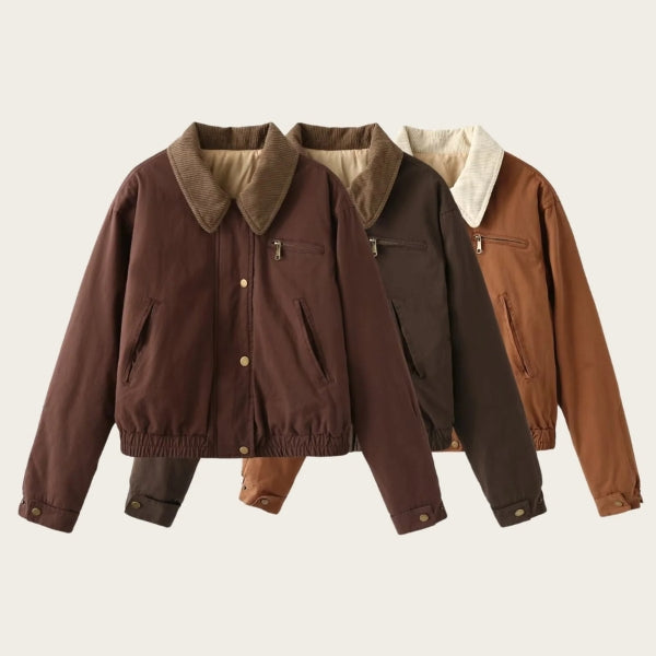 The Aspen Cord Collar Bomber Jacket