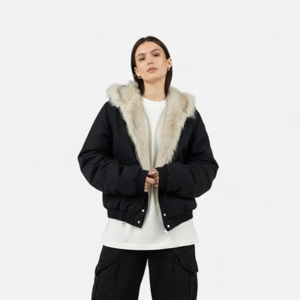 The Aspen Faux Fur Bomber Jacket