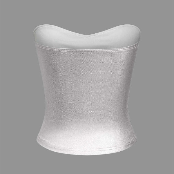 The Monaco Metallic Bustier Top