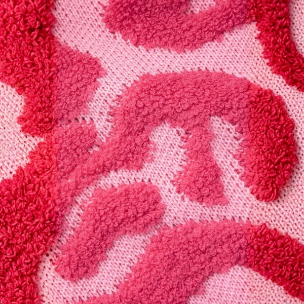 The Kyoto Textured Pink Knit Cardigan