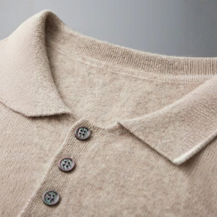 The Amalfi Cashmere Polo Sweater