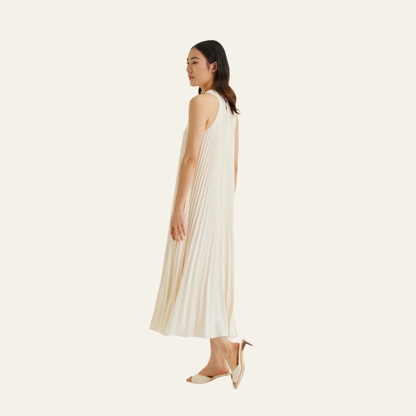 The Amalfi Pleated Midi Dress