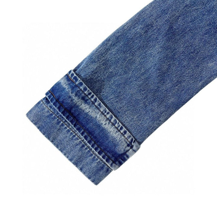The Aspen Denim Shearling Coat