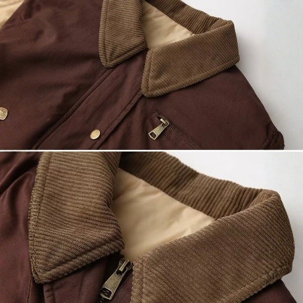 The Aspen Cord Collar Bomber Jacket