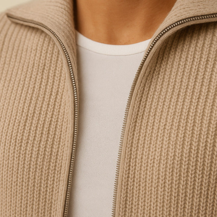 The Vienna Cashmere Zip Vest