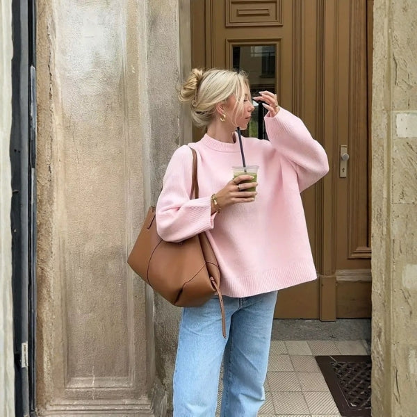 The Edlyn Ribbed Trim Sweater