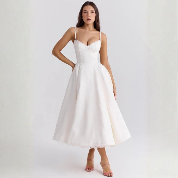 The Vienna Corset Midi Dress