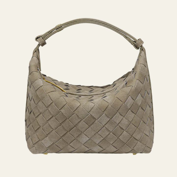 The Verona Woven Suede Shoulder Bag