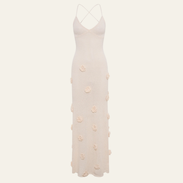 The Geneva Floral Knit Maxi Dress