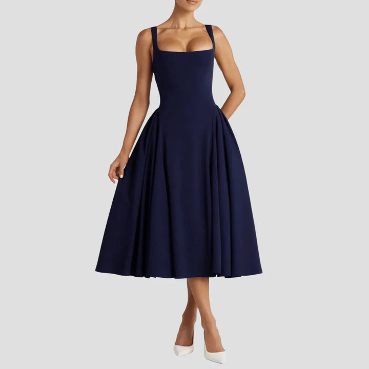 The Sorrento Pleated Midi Dress