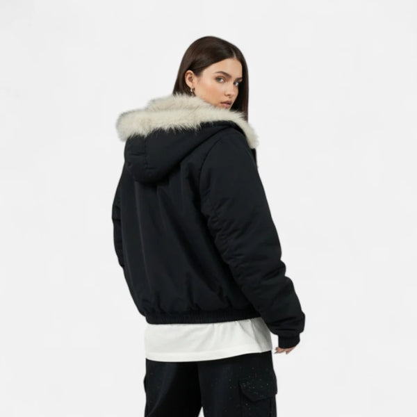 The Aspen Faux Fur Bomber Jacket