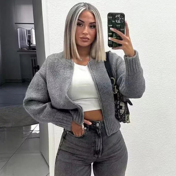 The Zurich Zip Knit Cardigan