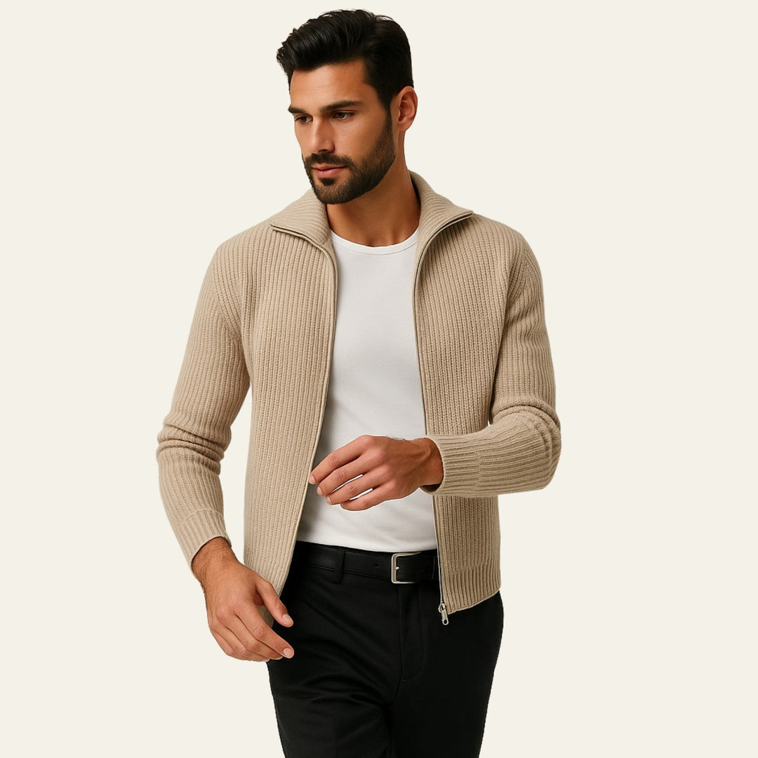The Vienna Cashmere Zip Vest