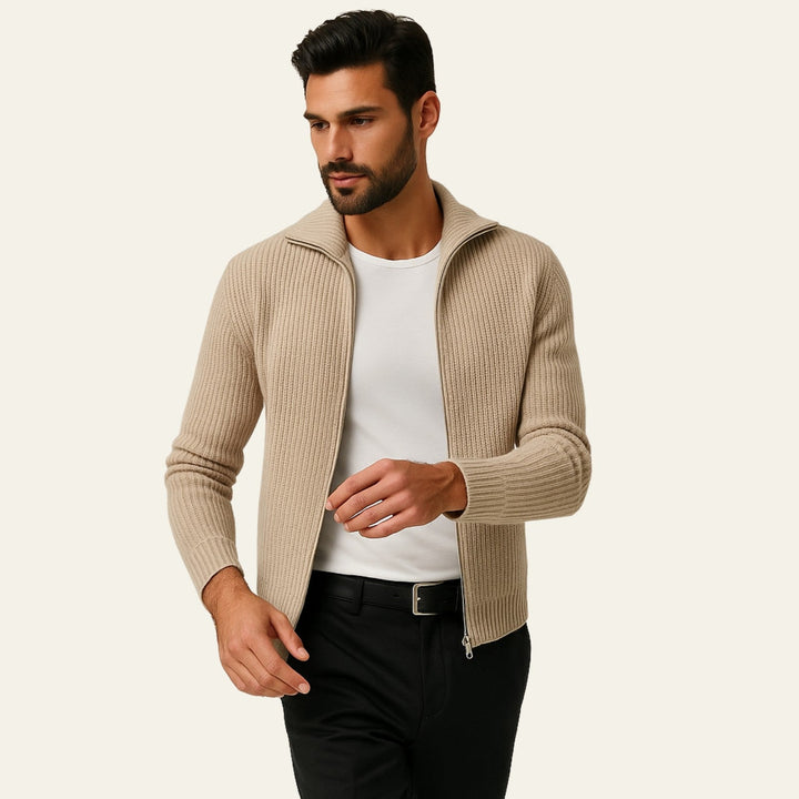 The Vienna Cashmere Zip Vest