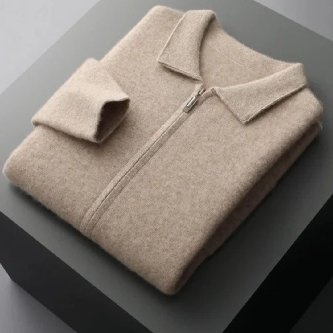 The Vienna Cashmere Zip Vest