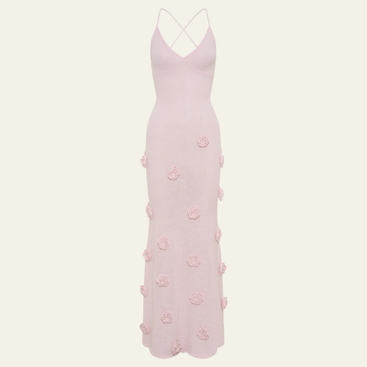 The Geneva Floral Knit Maxi Dress