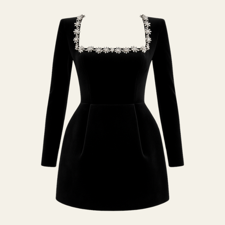 The Cannes Velvet Cocktail Dress