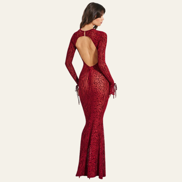 The Vienna Animal Print Maxi Dress