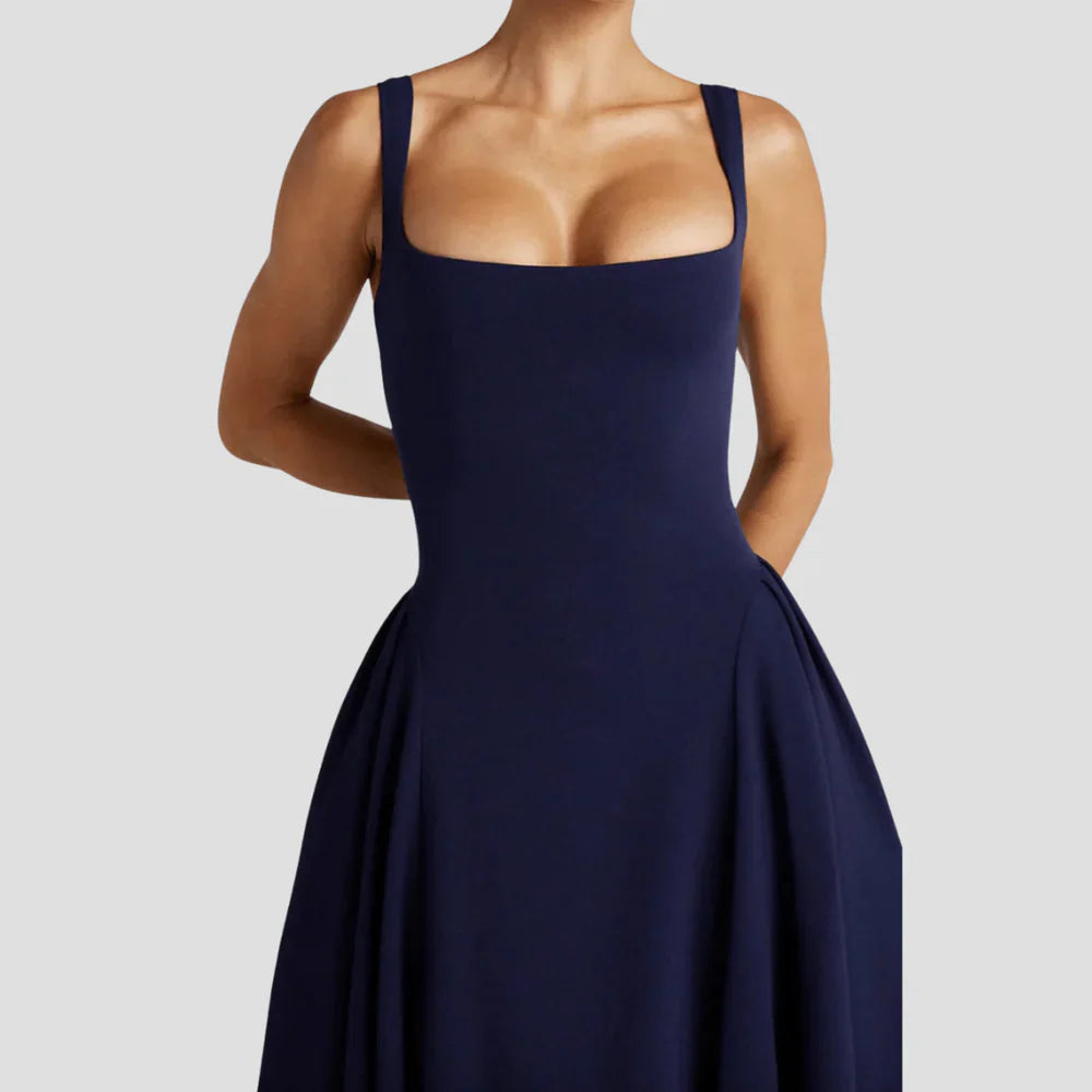 The Sorrento Pleated Midi Dress