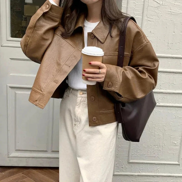 The Sienna Tan Leather Jacket