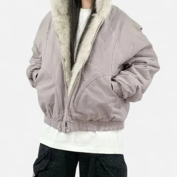 The Aspen Faux Fur Bomber Jacket