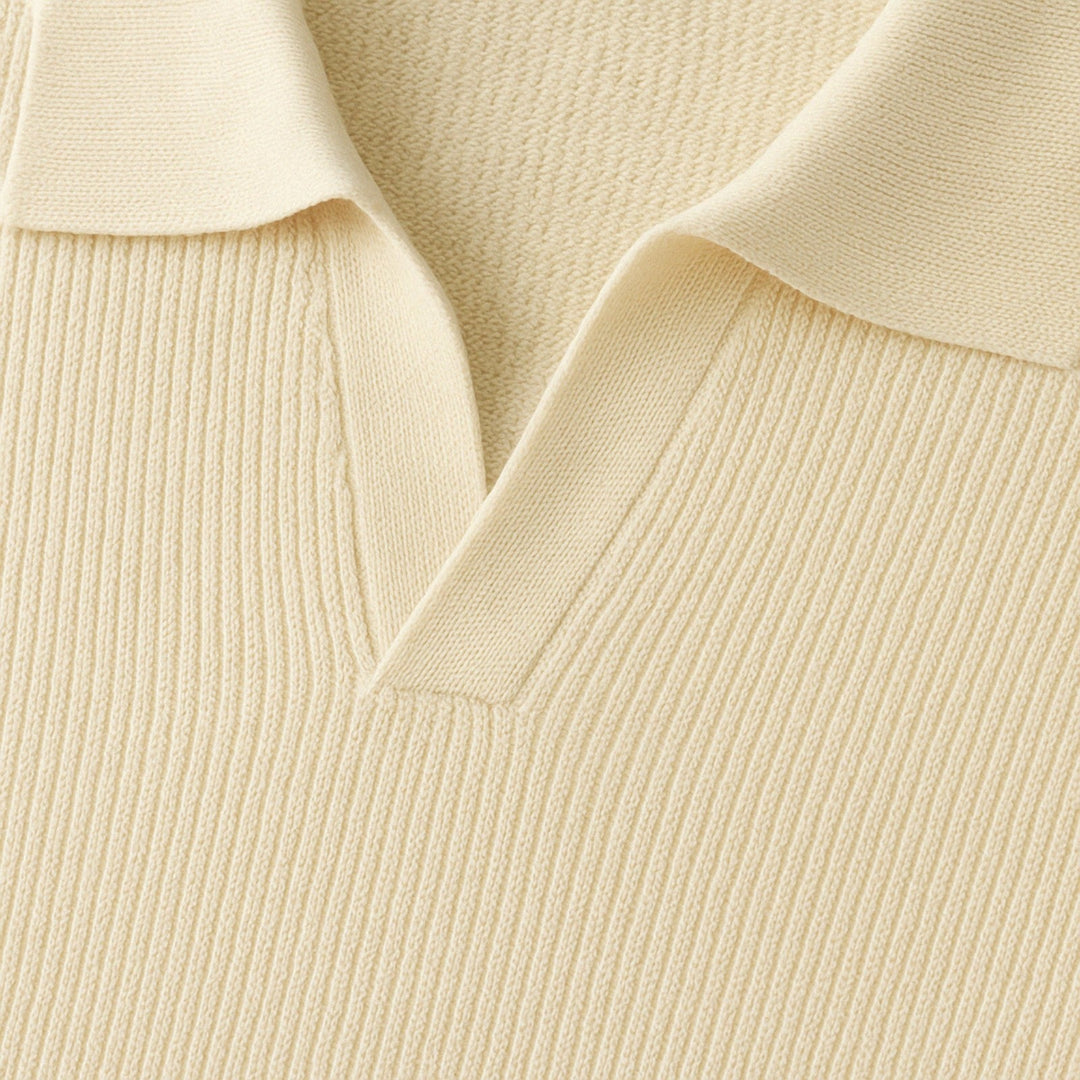 The Lugano V-Neck Knit Sweater Polo