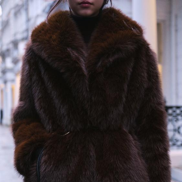 The Florence Faux Fur Belted Coat