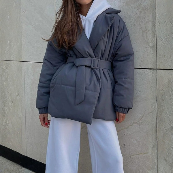 The Aspen Belted Puffer Coat