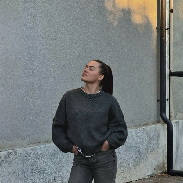 The Edlyn Ribbed Trim Sweater