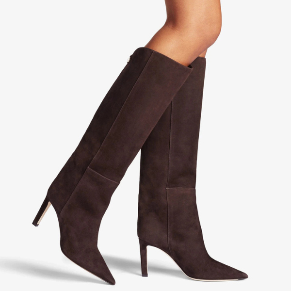 The Celine suede High Heel Boot
