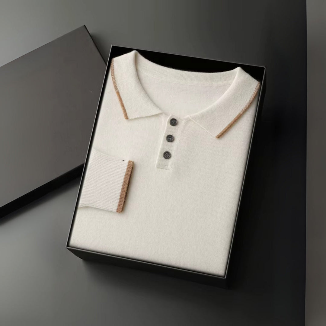 The Amalfi Cashmere Polo Sweater