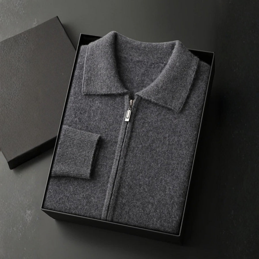 The Geneva Cashmere Zip Jacket