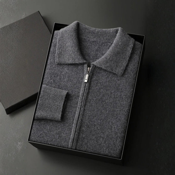 The Geneva Cashmere Zip Jacket