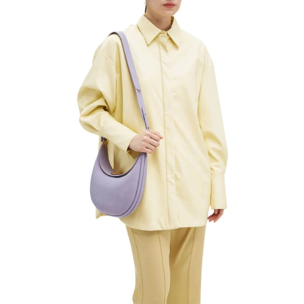 The Luna Crescent Leather Handbag