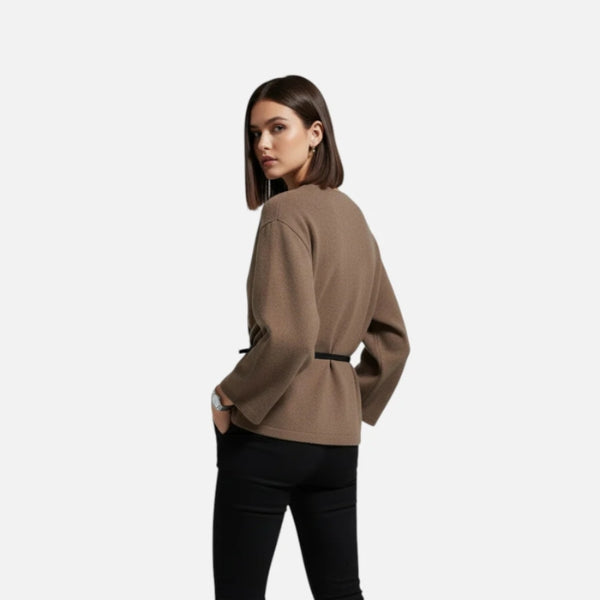 The Vienna Belted Wrap Jacket