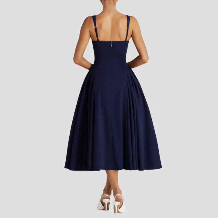 The Sorrento Pleated Midi Dress
