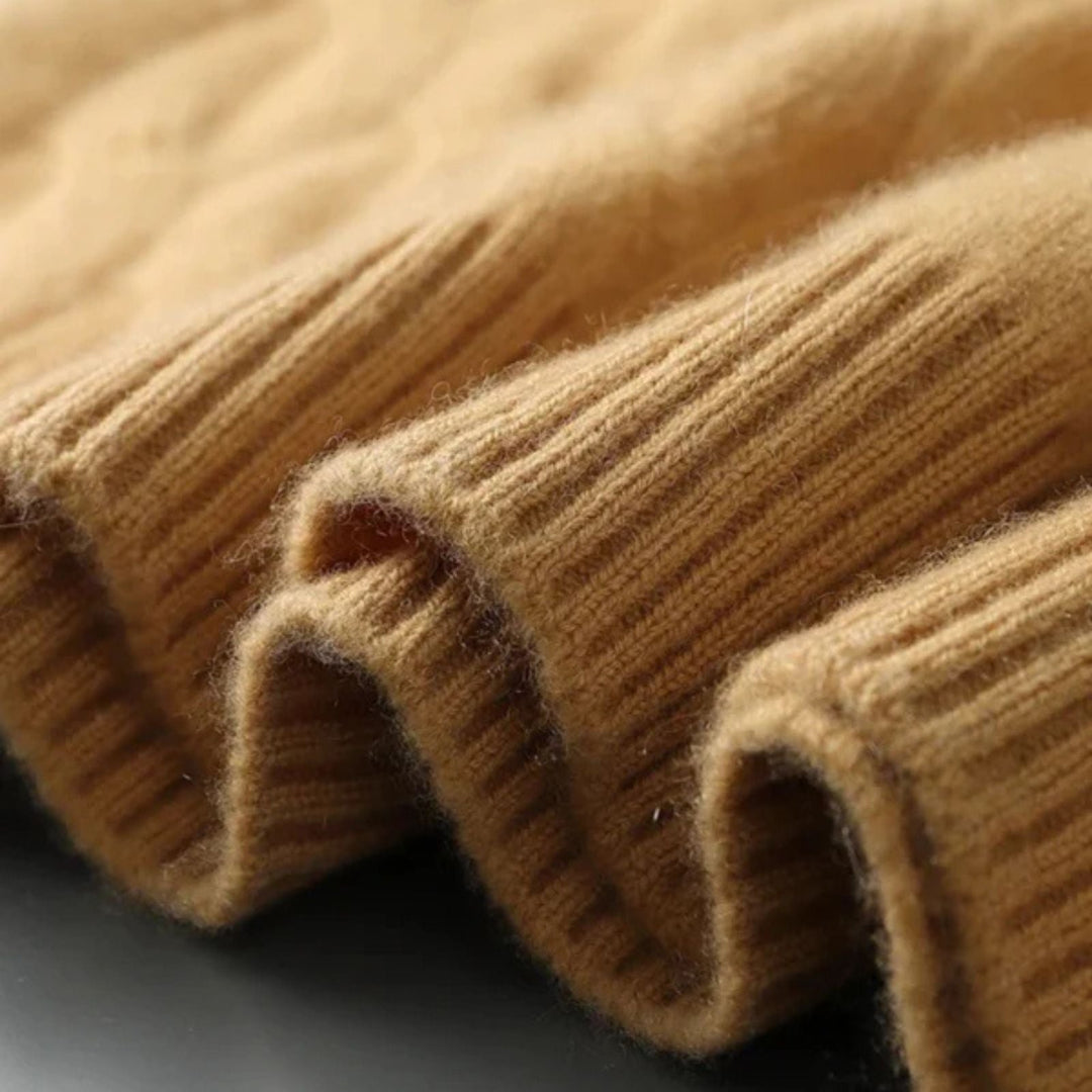 The St. Moritz Cashmere Cable Crewneck