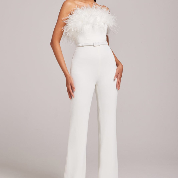 The Milan Feathered Jumpsuit