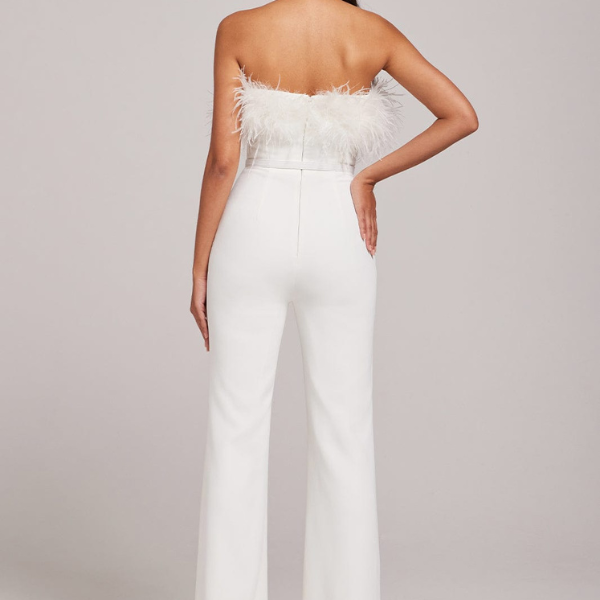 The Milan Feathered Jumpsuit