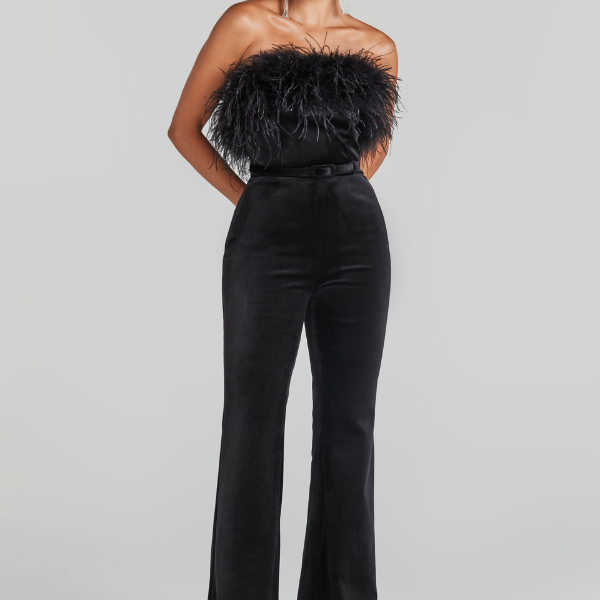 The Milan Feathered Jumpsuit