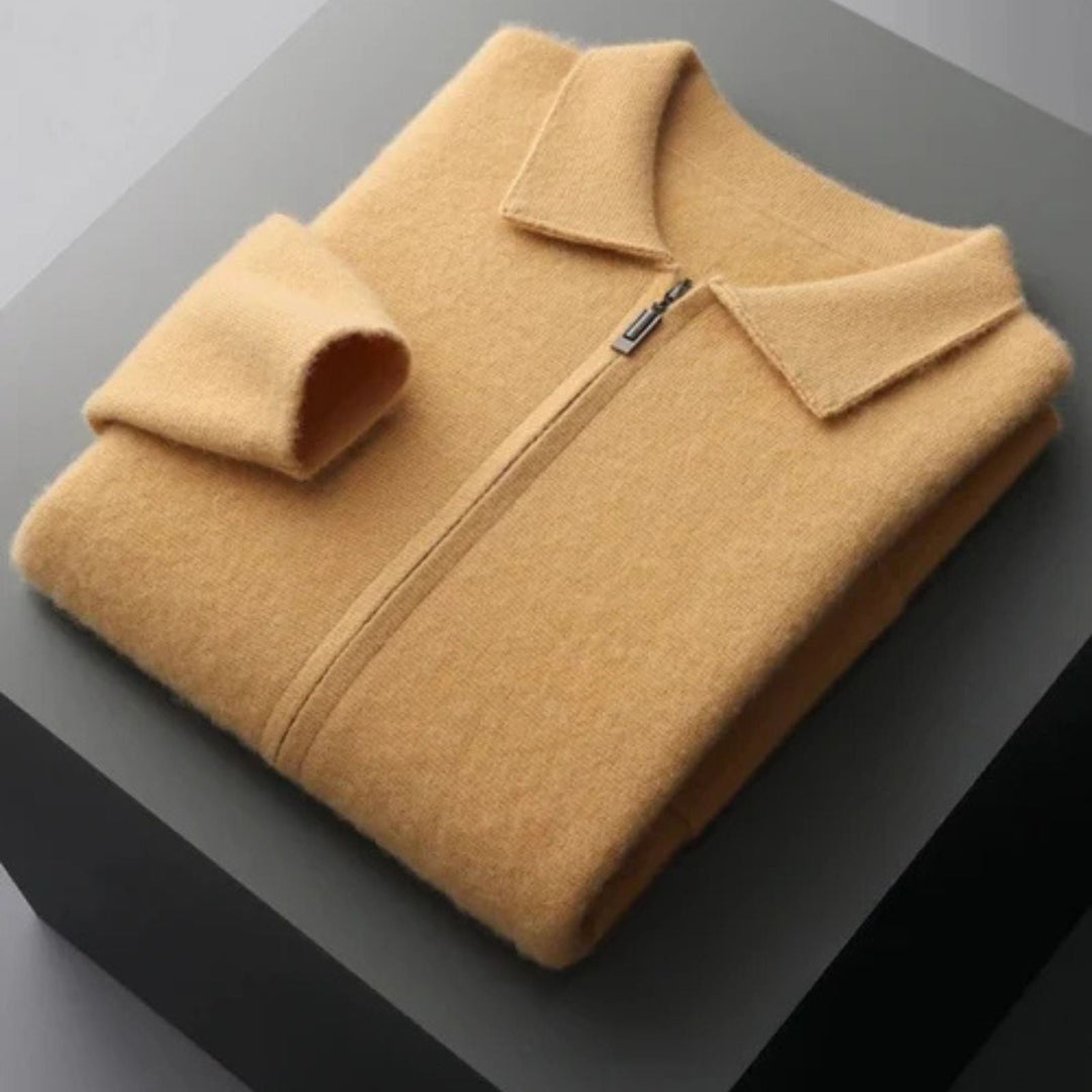 The Vienna Cashmere Zip Vest