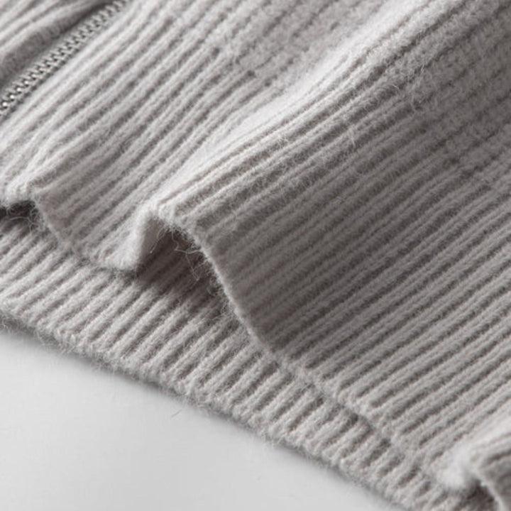 The Amalfi Wool Zipper Vest
