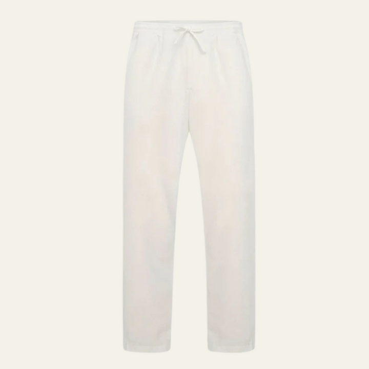 The Amalfi Cotton & Linen Drawstring Trousers