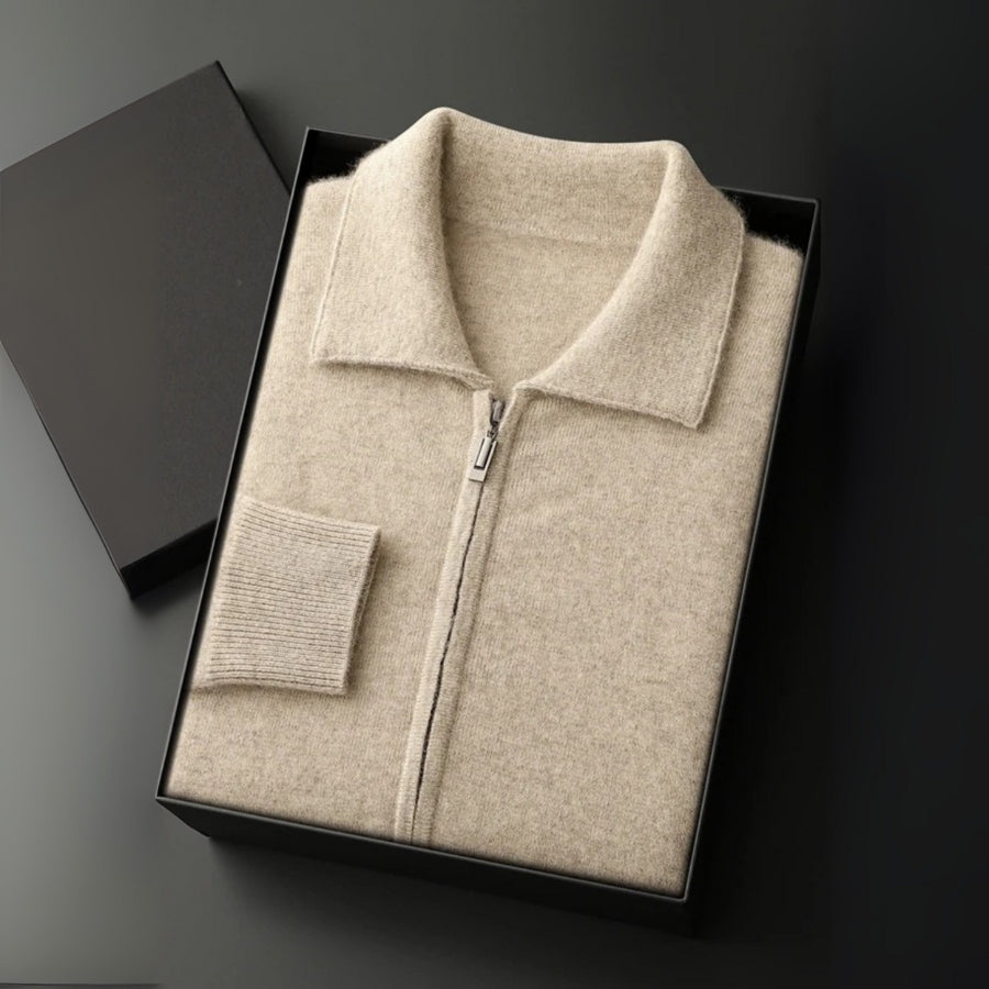 The Geneva Cashmere Zip Jacket