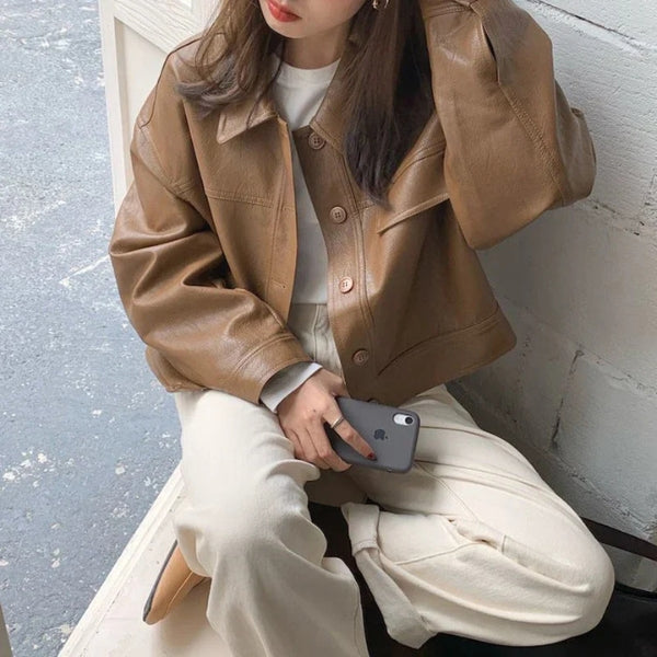 The Sienna Tan Leather Jacket