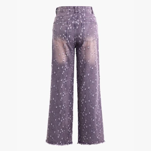 The Lyanna Threaded Straight-Leg Jeans
