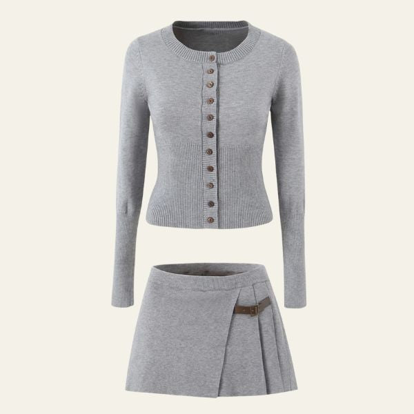 The Arwen Knit Mini Skirt Set