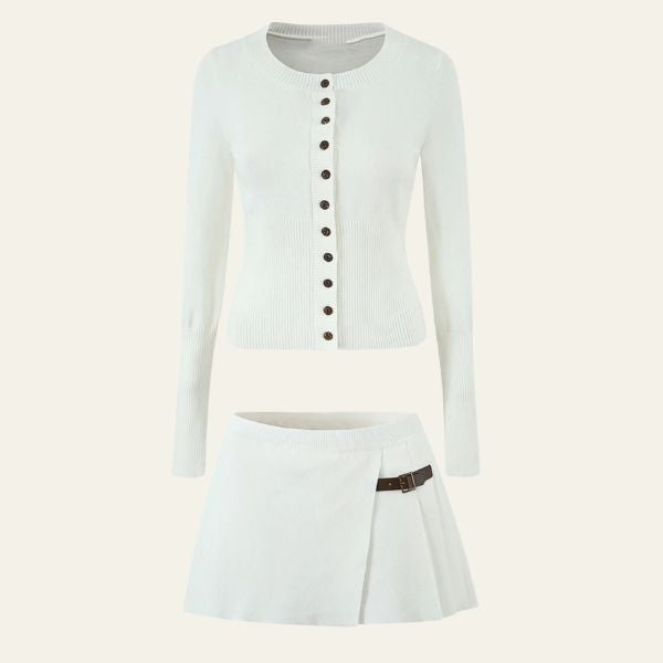 The Arwen Knit Mini Skirt Set