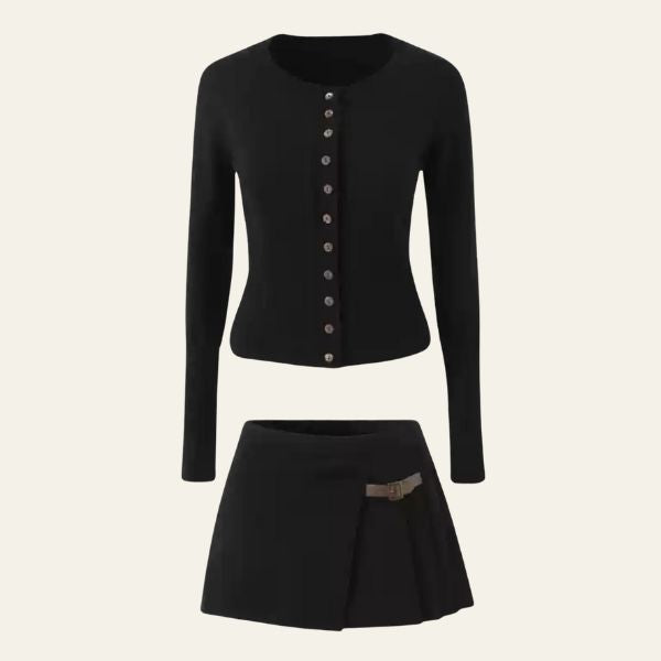 The Arwen Knit Mini Skirt Set