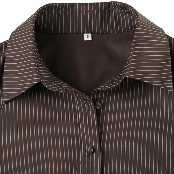 The Mirelle Pinstripe Fitted Shirt
